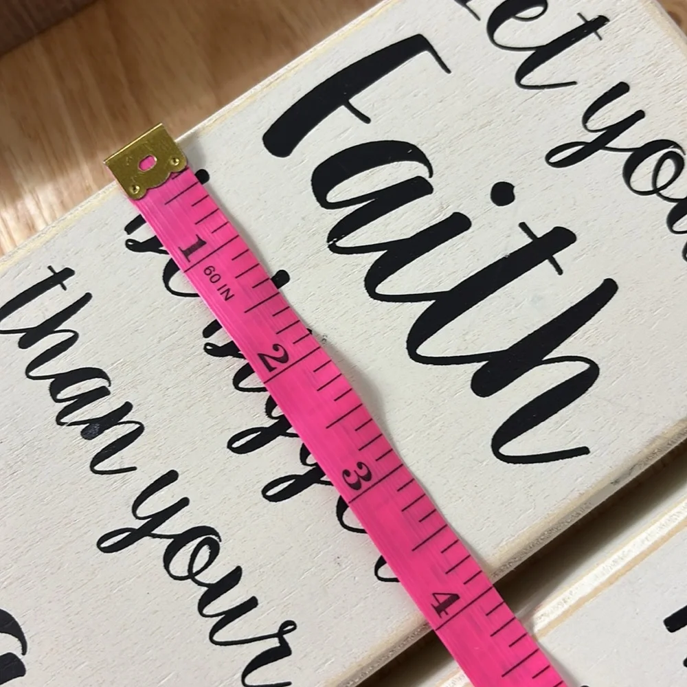 Bundle of 4 inspirational  home decor plaques / wall decor modern home quotes